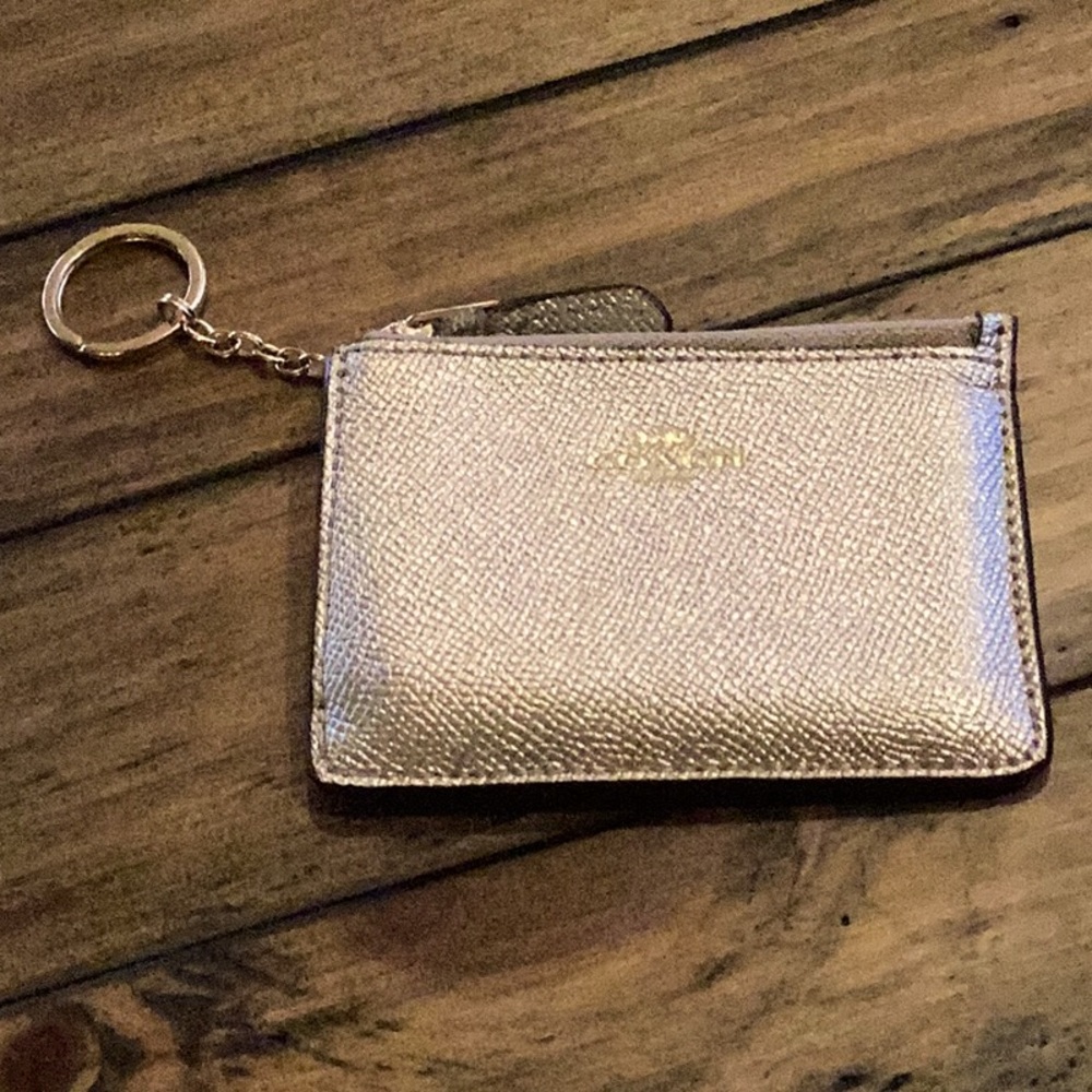 Coach skinny wallet keychain